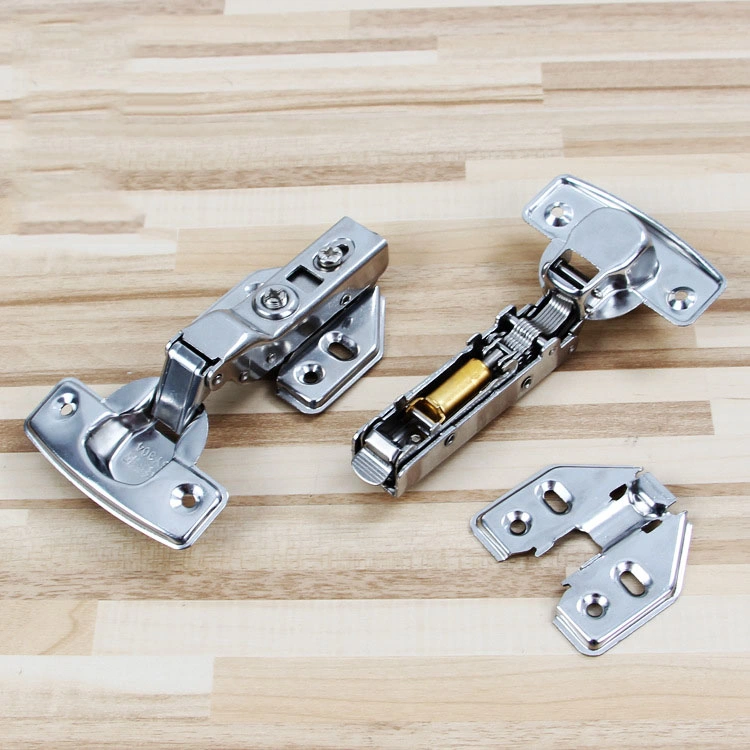 Door Drawer Cabinet Auto 1.5mm Furniture Hydraulic Dump Close Stainless Steel Hinges