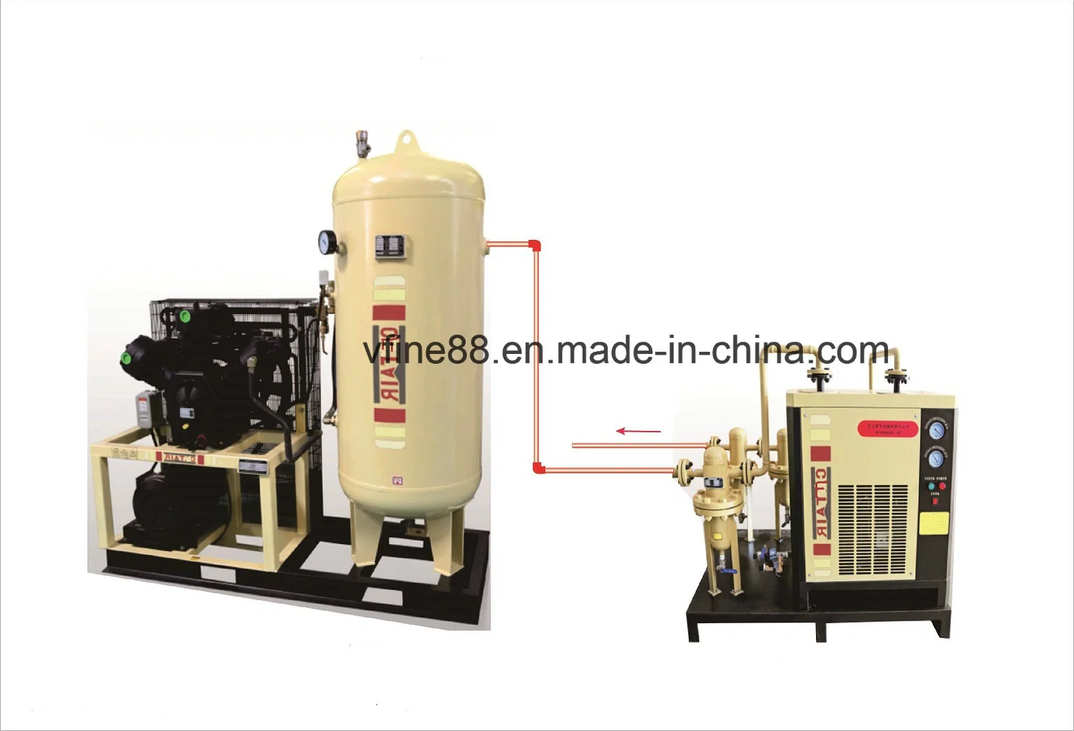 Air Compressor System for Laser Cutting Ca 1.0-30h Ca 15 Pet Portable HP Screw Piston Filter Dryer Industrial Oil Less Oil Free Lp High Pressure Silience