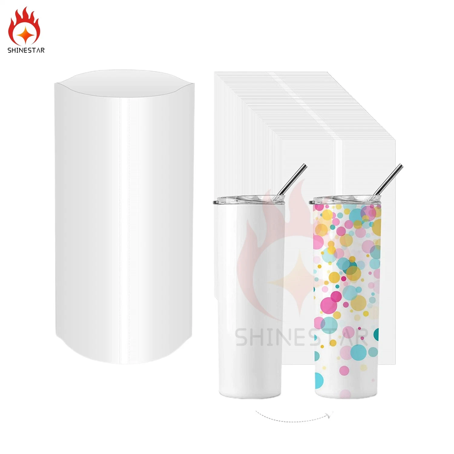 Sublimation Shrink Wrap Sleeves Heat Transfer Shrink Film Bags