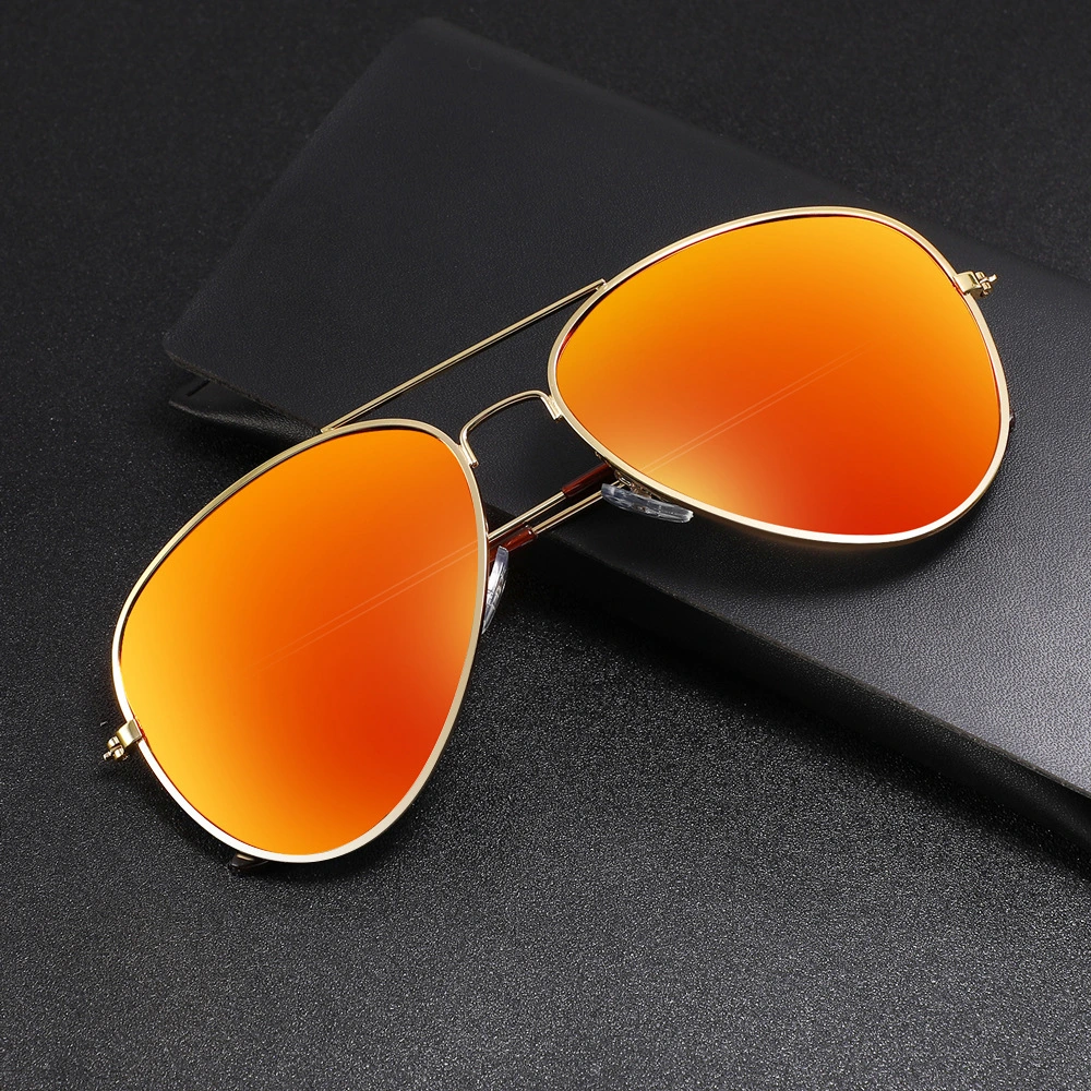 New Design Fashion High Quality Colorful Polarized UV400 Pilot Sun Glasses Oversized Metal Frame Tac Lens Unisex Sunglasses