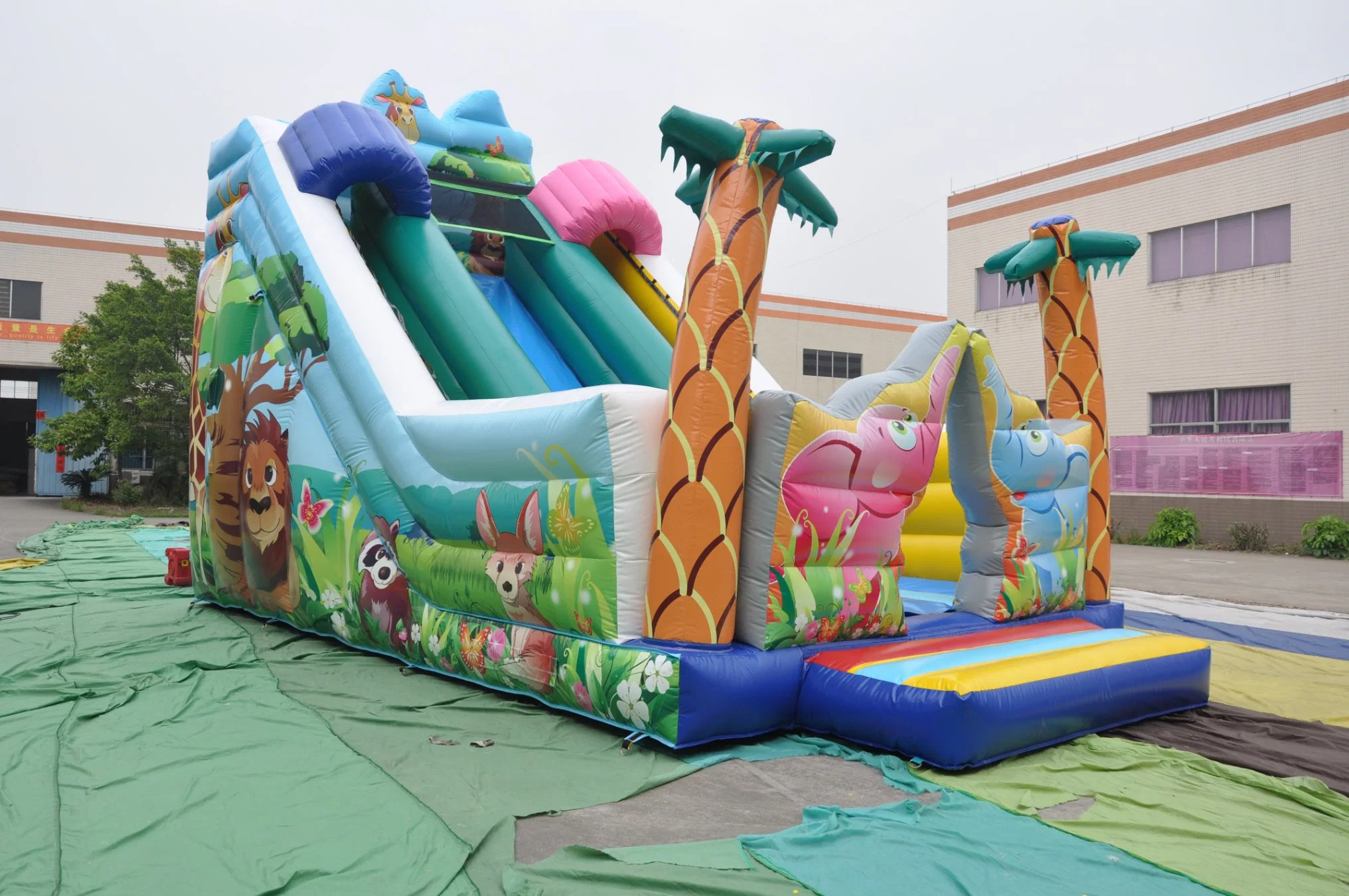 Popular Amusement Park Animal Inflatable Slide Toy for Sale (AQ01348)