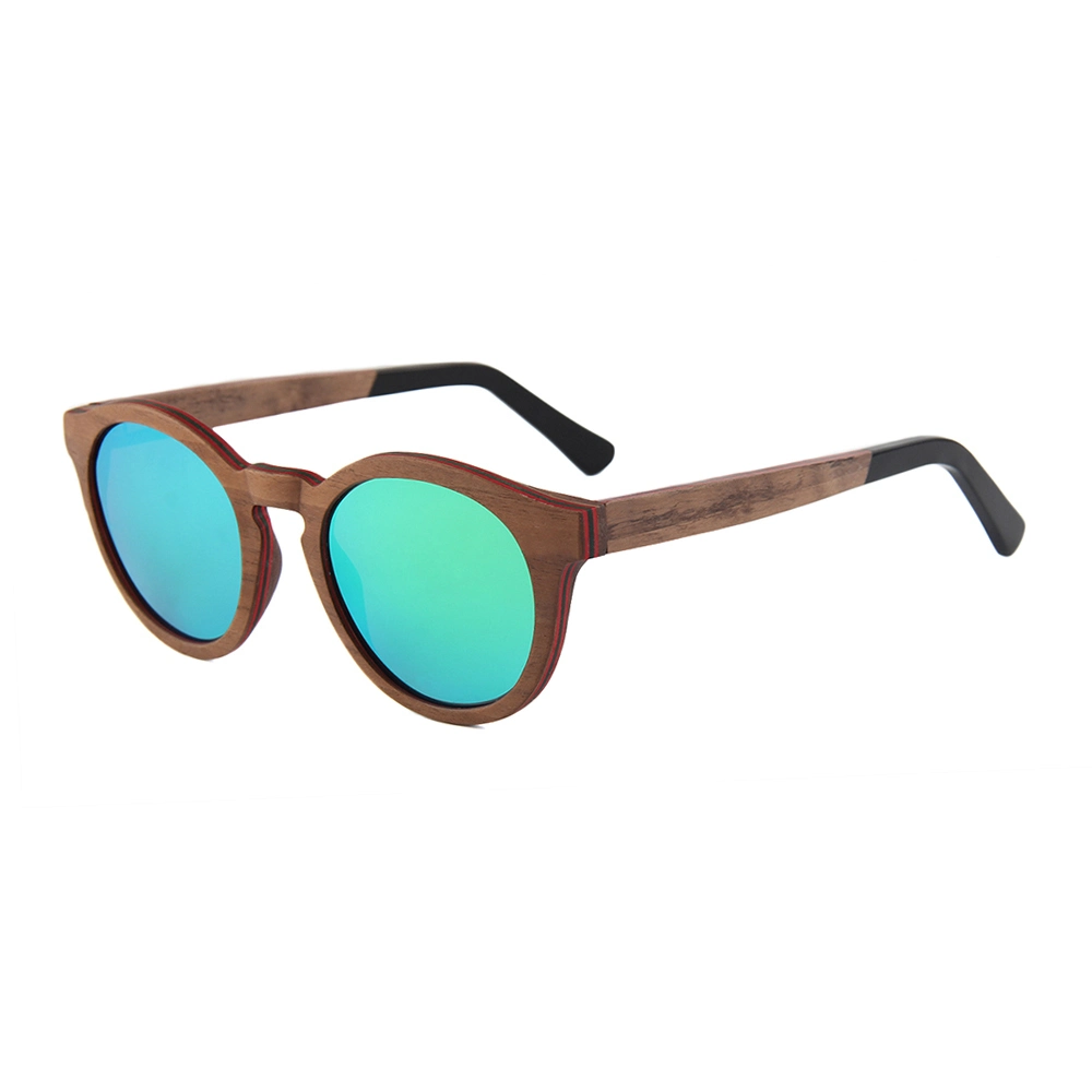 Fashion Wooden Sunglasses 2023 Shades Sunglasses Anti UV Men Wood Bamboo Fame Polarized Eyewear Bamboo Sunglasses Custom Logo