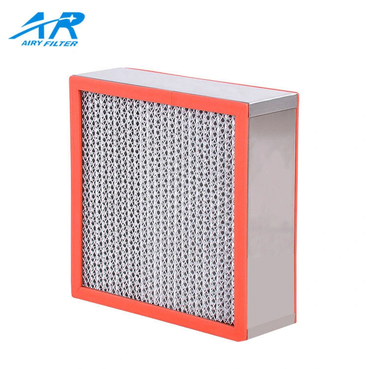 Customization Size Stainless Steel Frame High Temperature HEPA Filter