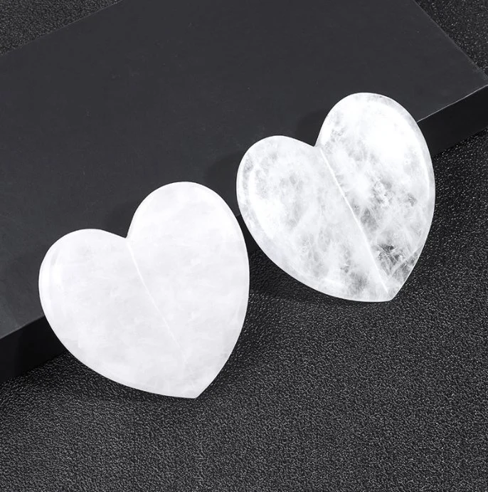 3D de cosmética en forma de corazón de piedra de cuarzo rosa Gua Sha de rodillos de Jade Gua Sha Conjunto de herramientas