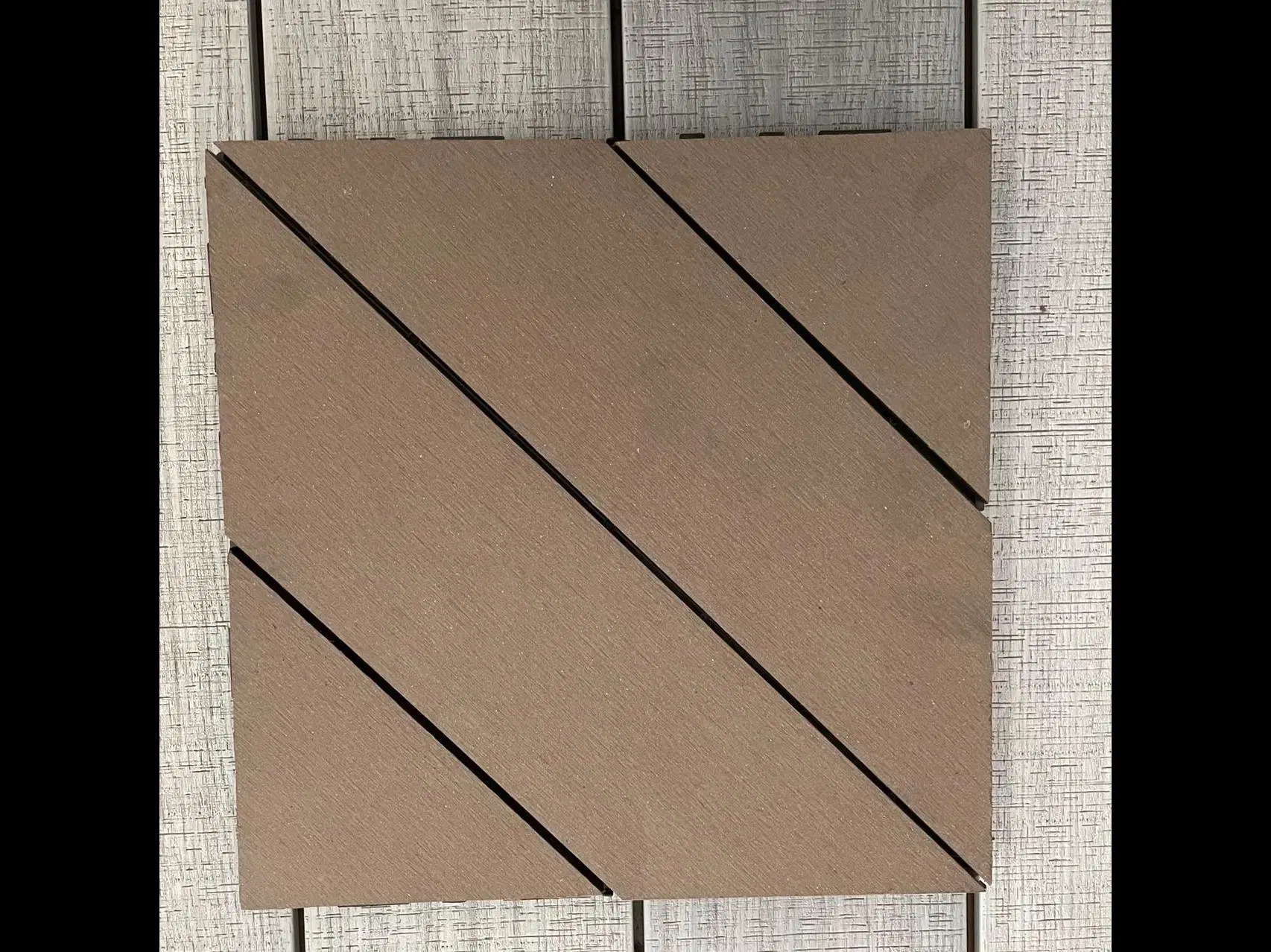 Bonne piété en bois plastique composite carreaux pour l'extérieur (DIY5)