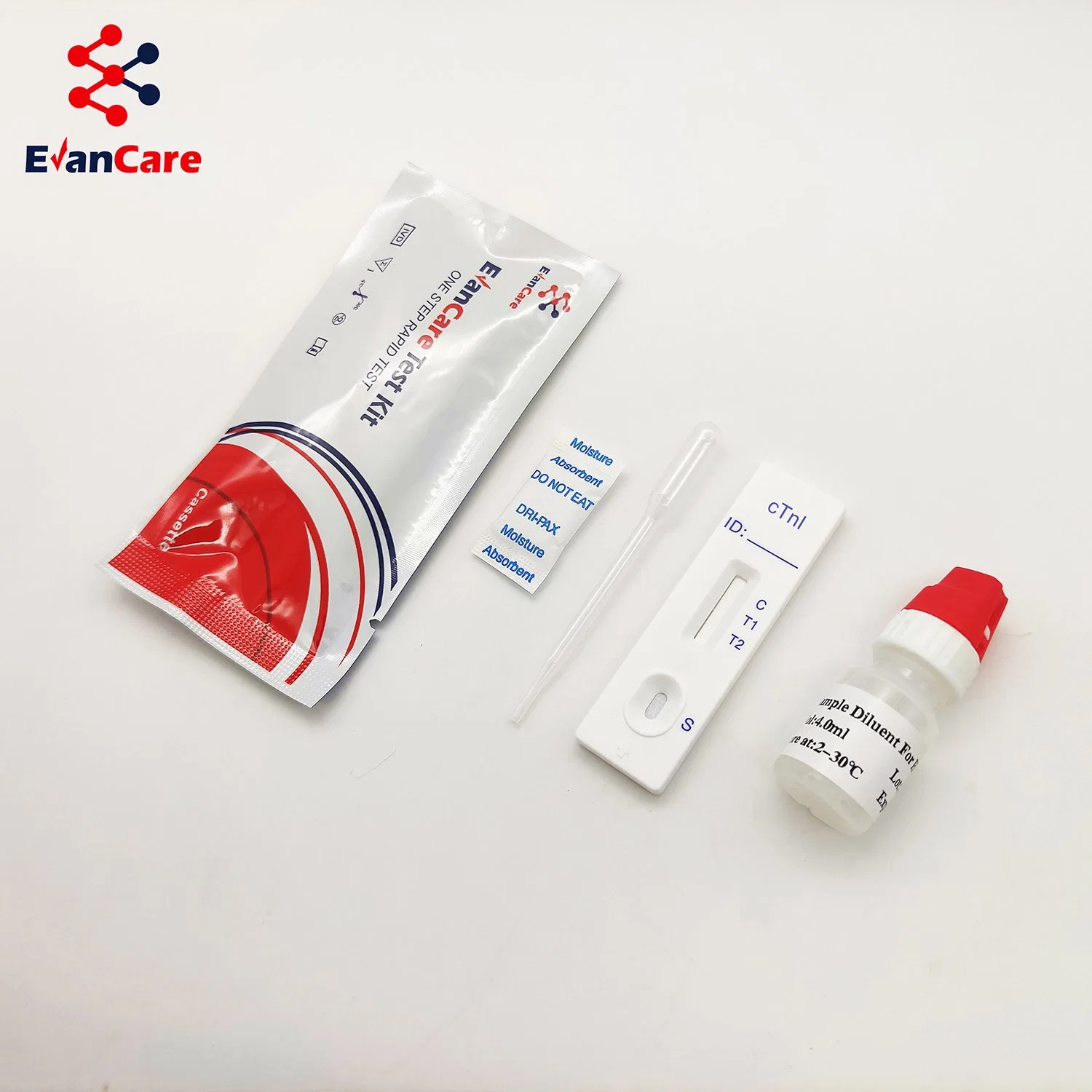 TroPonin I Myoglobin CK-MB Rapid Diagnostic Test Kit مؤشرات قلبية اختبار الجهاز