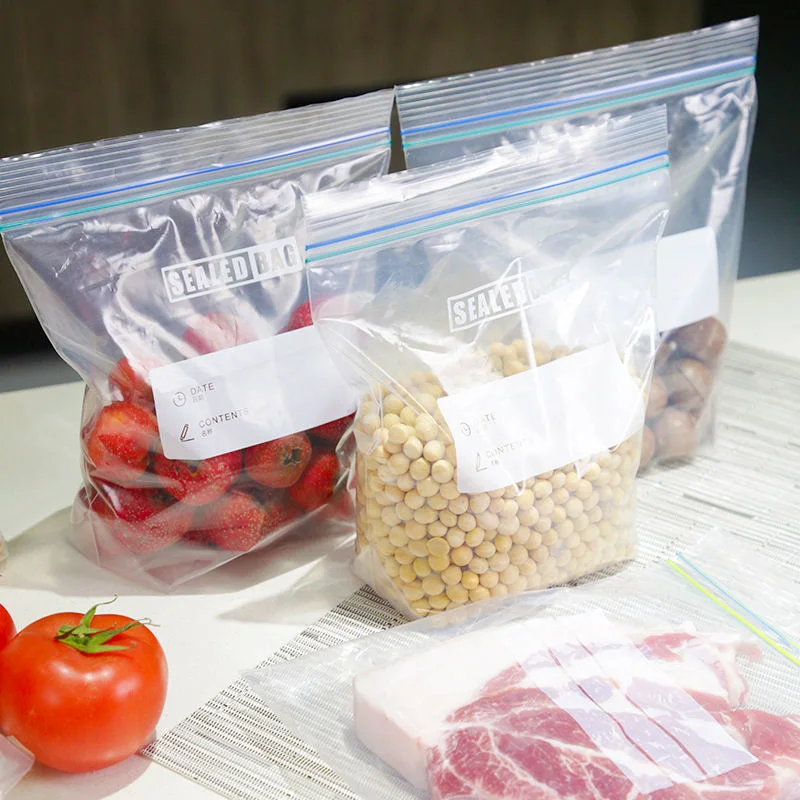 Reusable Fresh Zipper Bag Freezing Heating Food Wrap Storage Bag Ziplock Mylar Plastic Bags Kitchen Accessories