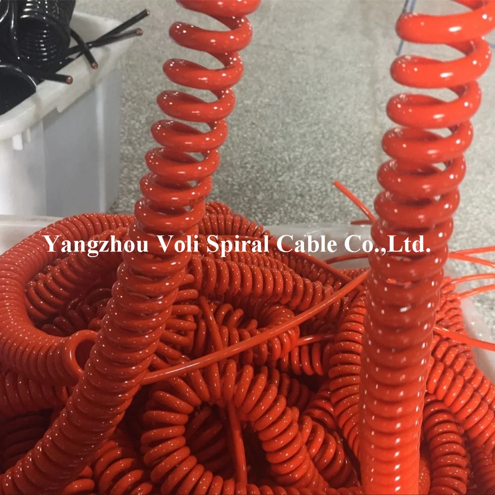 Super Flexible Industry Shielded Control Cables Braiding Special PUR Cables Spiral Cable