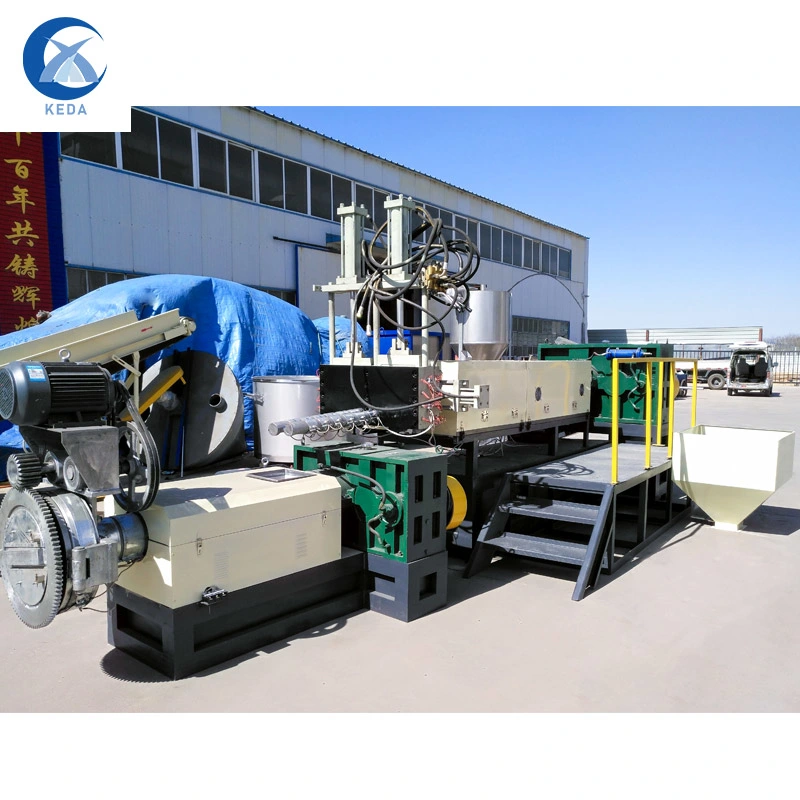 High Production PP PE Film Pelletizing Machine Feeder Type Waste Plastic Granule Making Machine