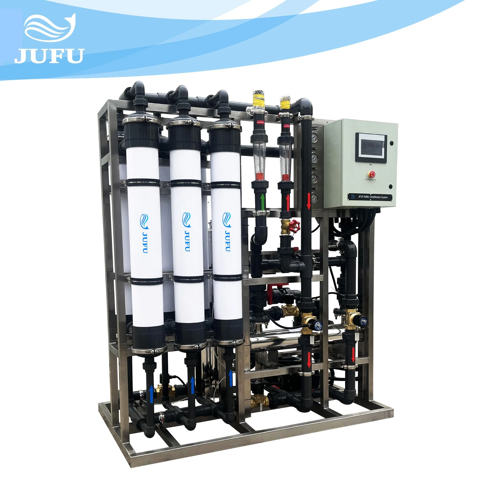 6tph UF Water Treatment Equipment Ultrafiltration System for River Water Well Water Purification