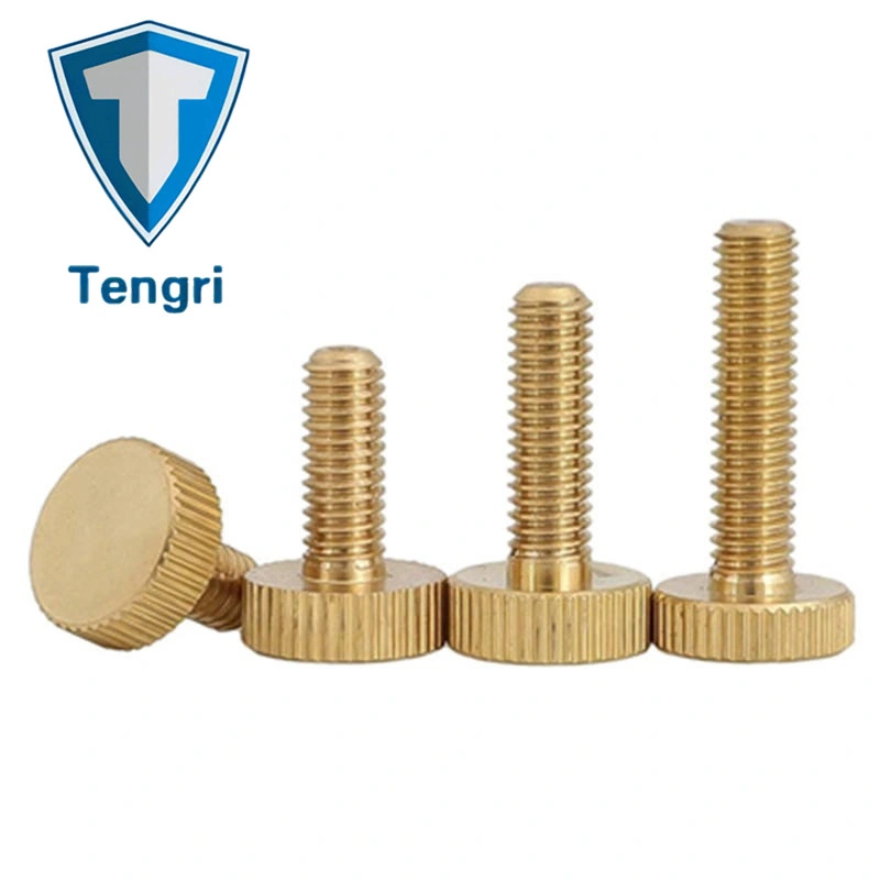 Brass Knurled Screws DIN653 Thumb Flat Head