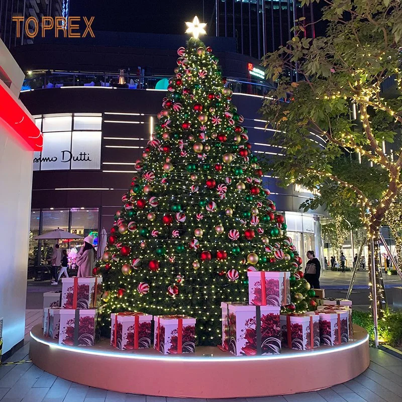 عرض الجملة في الهواء الطلق Indor Christmas Lights فروع الصنوبر الكبيرة الاصطناعية شجرة تزيينية