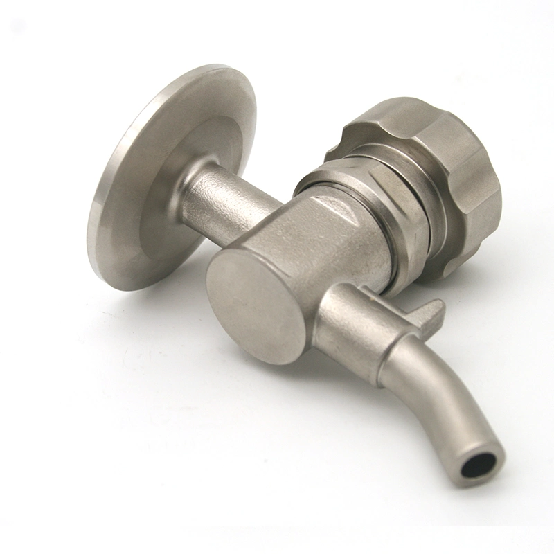 Food Grade SS304 316 Stainless Steel Sanitary Male Thread Sampling Valve