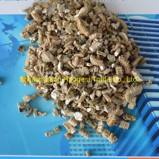 Gold Expanded Vermiculite for Sound Absorption Materials Underground Pipeline