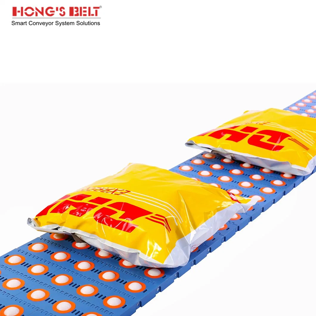 HS-3800-1Hongsbelt rodillo plástico modular c arriba de la cinta transportadora para la ordenación de los transportadores