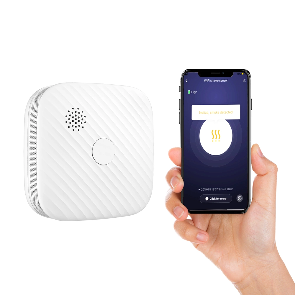 Fire Protection Security Systems Wireless WiFi Smoke Detector