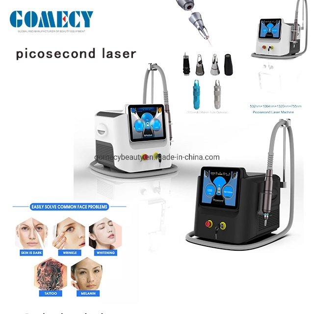 2023 Picosecond profissional Pico Laser de remoção 4 comprimento de onda Tattoo Remoção Máquina ND YAG Laser