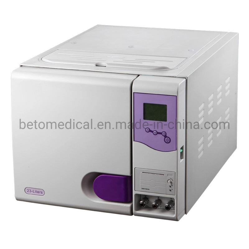 Dental Autoclave Class B Table Top Steam Sterilizer with LCD Display and Built in Printer