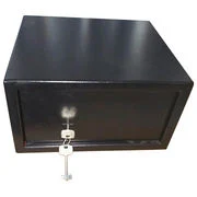 Key Open Box Portable Safe Box