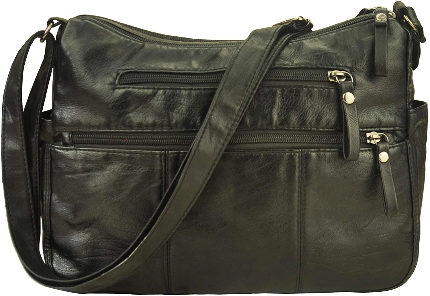 Women Soft PU Leather Shoulder Bag Ladies Crossbody Purse Bag