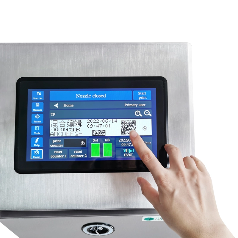 Cij Printer 2022 Imprimante à jet d'encre Viijet pour l'impression de codes-barres / codes DM / codes QR pour l'emballage.