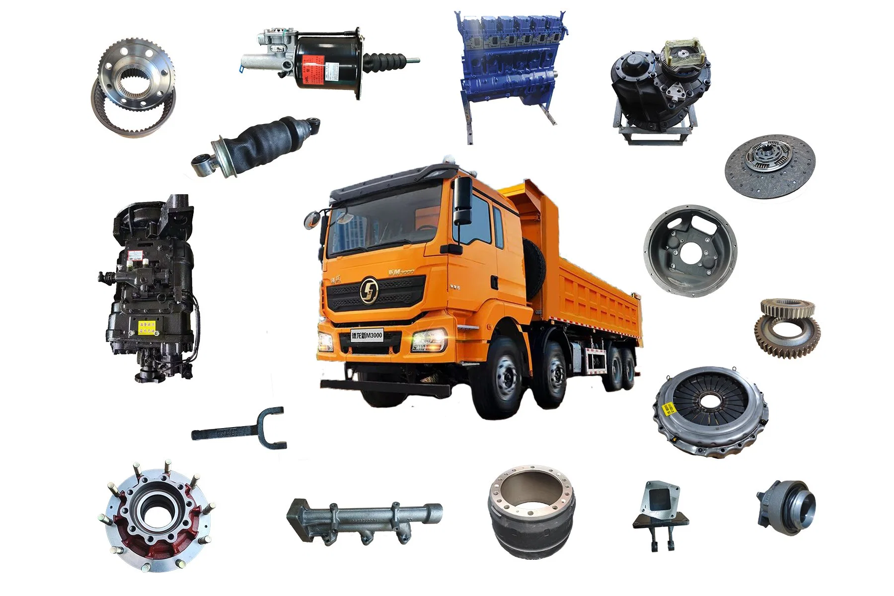 The Clutch Is Applicable to Cnhtc Howershakman FAW Beiben Hongyan Tractor/Garbage Truck/Dump Truck/Tipper Truck/Tractor Auto Parts Truck