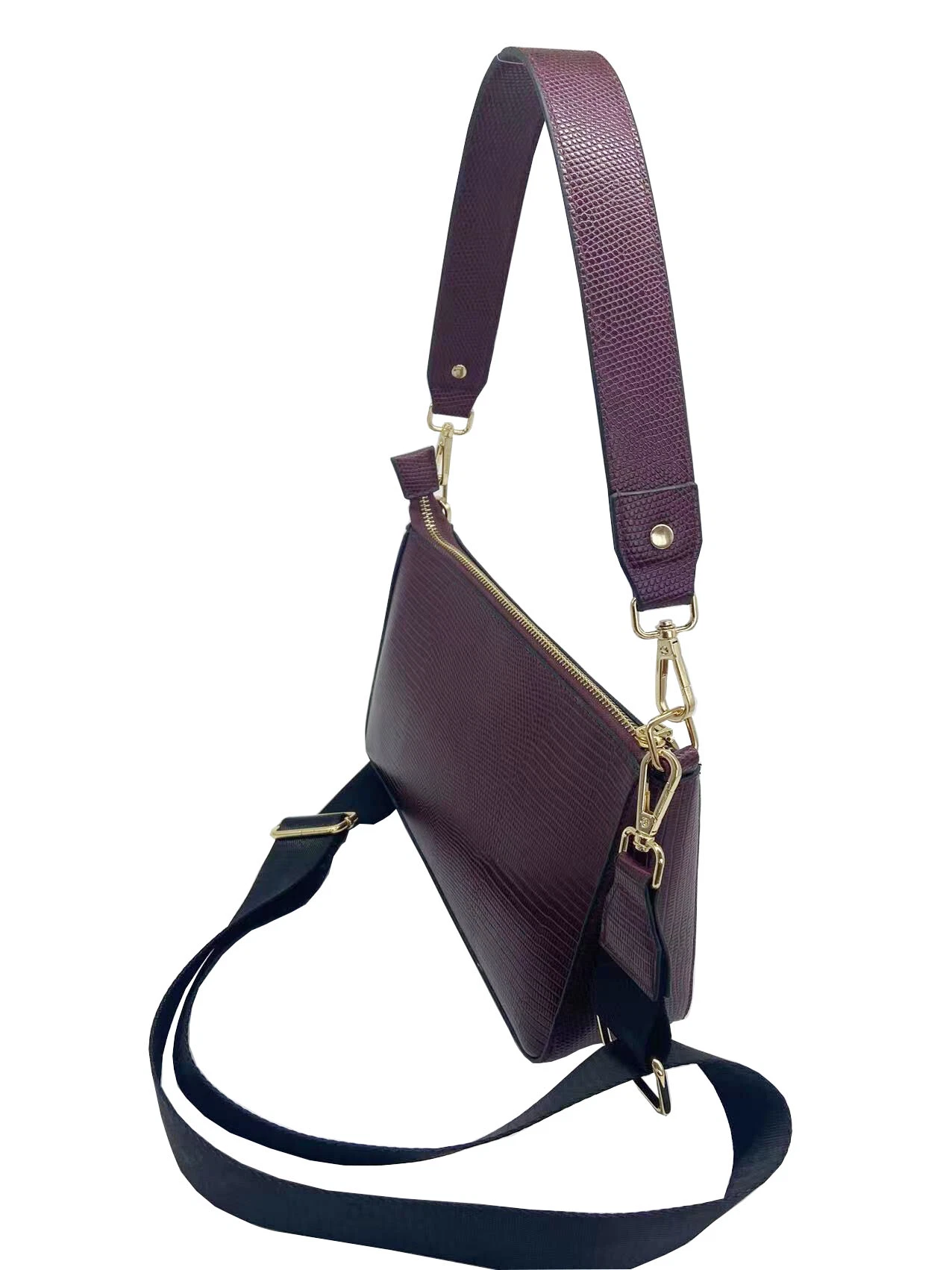 Lizard PU Leather Shoulder Handbag