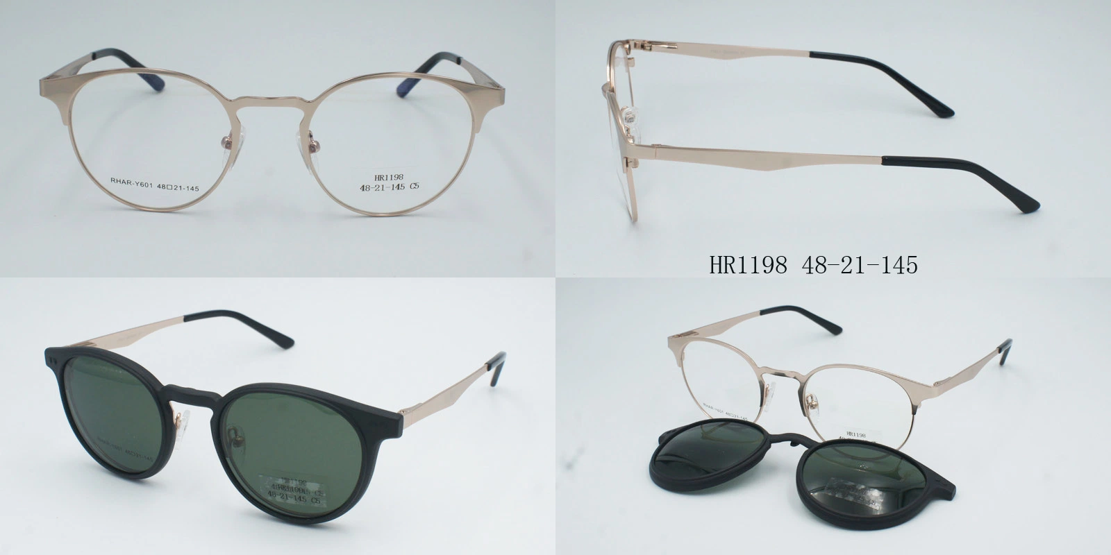 Moda Mayorista/Proveedor marcos de acero inoxidable en Clip ligero gafas polarizadas encajar gafas de sol