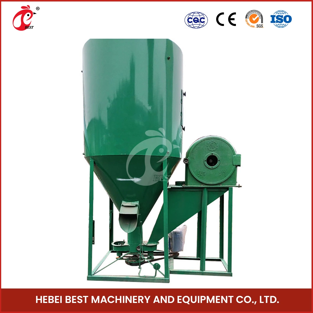 Bestchickencage Feed Crushing Mixer China Feed Poultry Grain Crusher Machine Factory High-Quality High Productivity Poultry Feed Mill Equipment