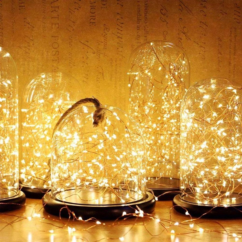 LED Copper Wire USB Plug-in Fairy Lamp with Remote String Lights