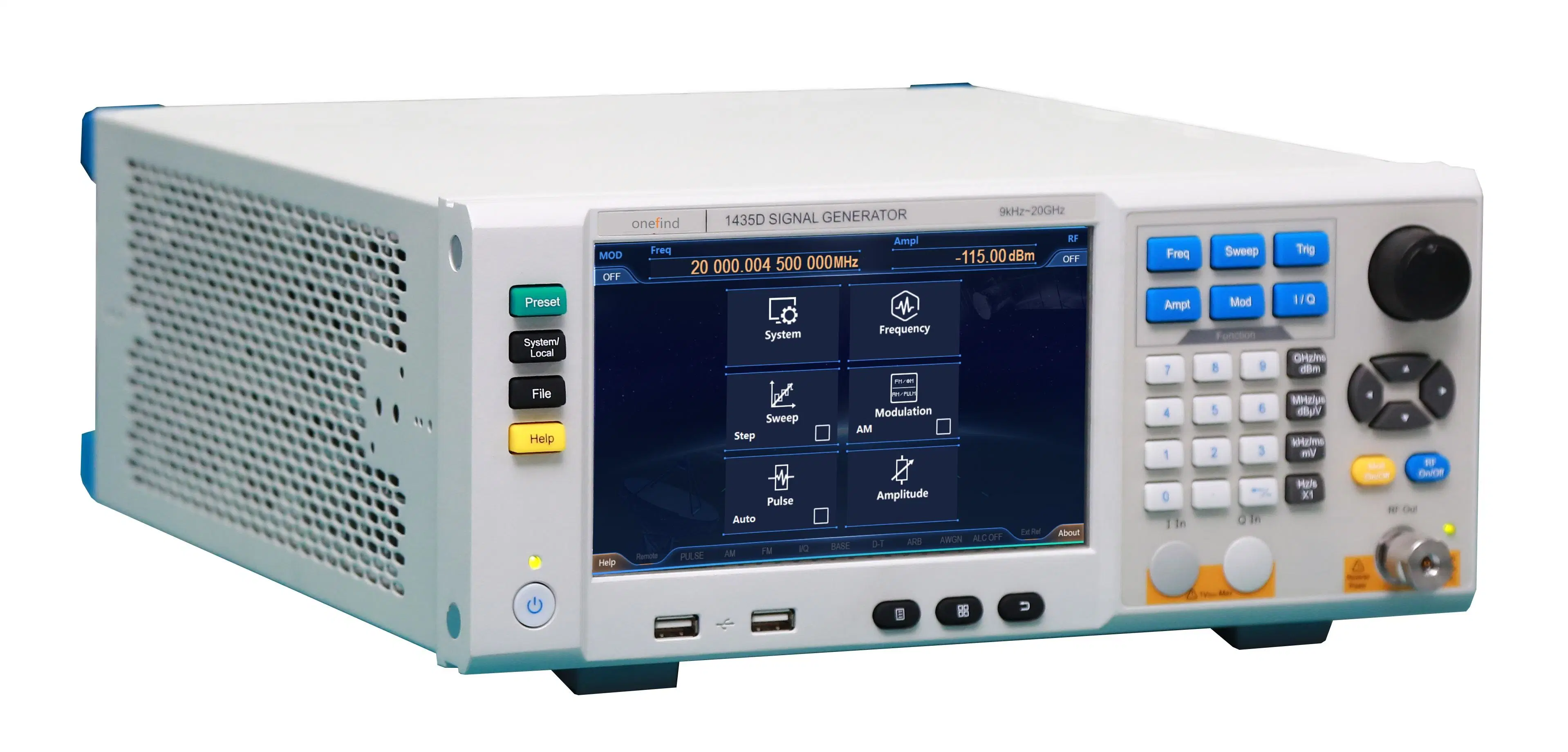 2023 Onefind 1435c 9kHz~12GHz Signal Generator Am FM Digital RF Signal Generator