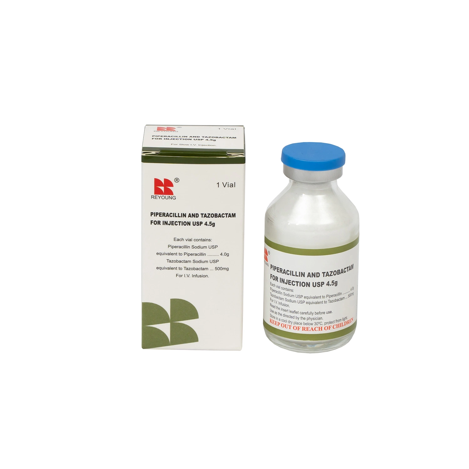 Certifié BPF Anitibiotics/Pipéracilline sodique et tazobactam sodique pour injection/ 1.125g;