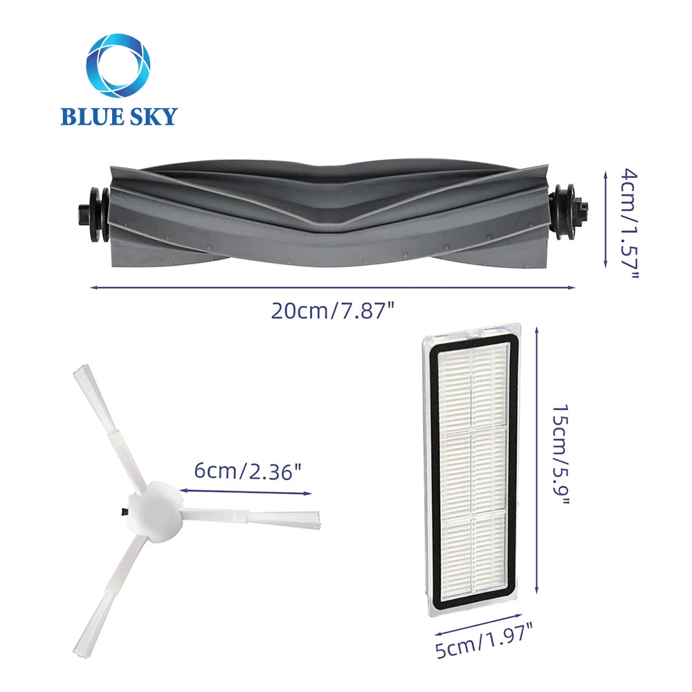 Escova principal filtro HEPA escova lateral pano de substituição acessórios Para o aspirador robot Dreame D10s D10s PRO