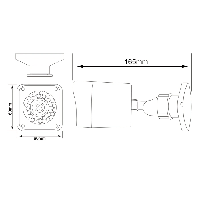 Plastic White Dwdr OSD Utc BNC 3D-Nr Noise Reduction Sony Imx291 Starvis Color Night Vision Waterproof IP66 Level Ahd BNC Security Bullet Camera