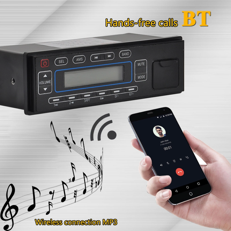 Excaver Parts Multimedia Car MP3 Player Radio Bluetooth para pesado Deber