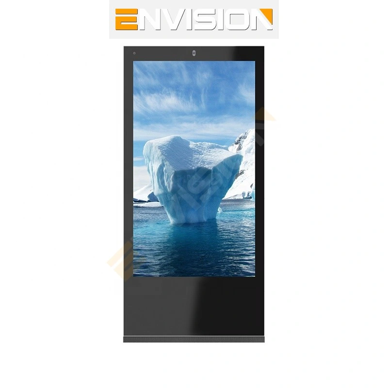 32 43 49 55 65 75 86 Inch High Brightness IP65 Waterproof Digital Signage Floor Stand LCD Screen Outdoor Advertising Display