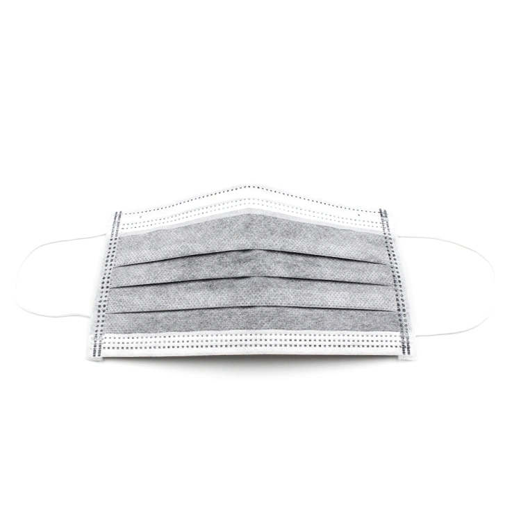 Disposable Hospital Use Medical Non-Woven 3 Ply Protective Dental Facial Face Type Iir Protective Dust Surgical Mask with Elastic Ear-Loops/Tie-on