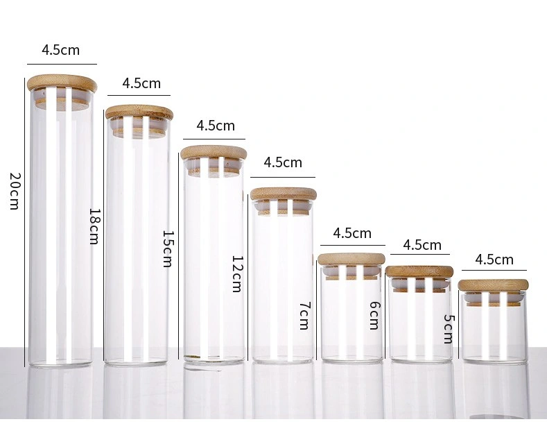 جمليًا الشعار المخصص قطر السيليكات 10 سم 11 سم اختبار زجاج قابل للاستخدام مرة أخرى أنبوبي مع كورك