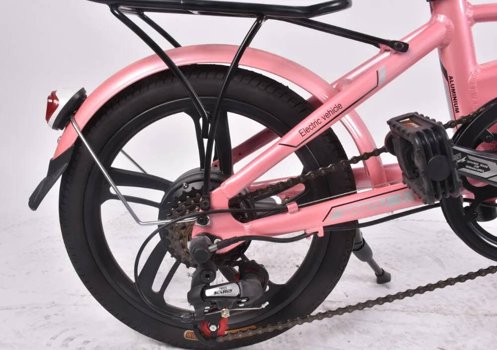 China 16" Inch 6 Speed New Style High quality/High cost performance Lithium Electric Mini Folding E-Bike