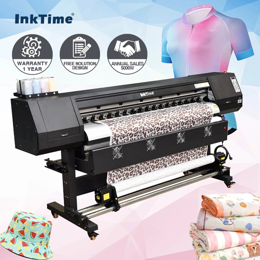 Inktime 2 i3200 4720 Sublimationsplotter 1,9m Digitaler Tintenstrahldrucker 4 Farbe/Cmyk