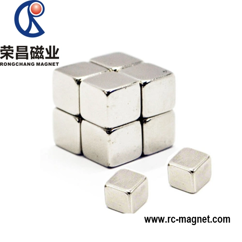 Permanent Magnet Neodymium Cube Shape Imane Sintered NdFeB Magnet