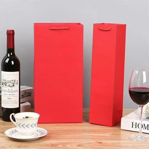 Red Wine Tote Bags, Kraft Paper Bags, Different Colors Wholesale/Supplier