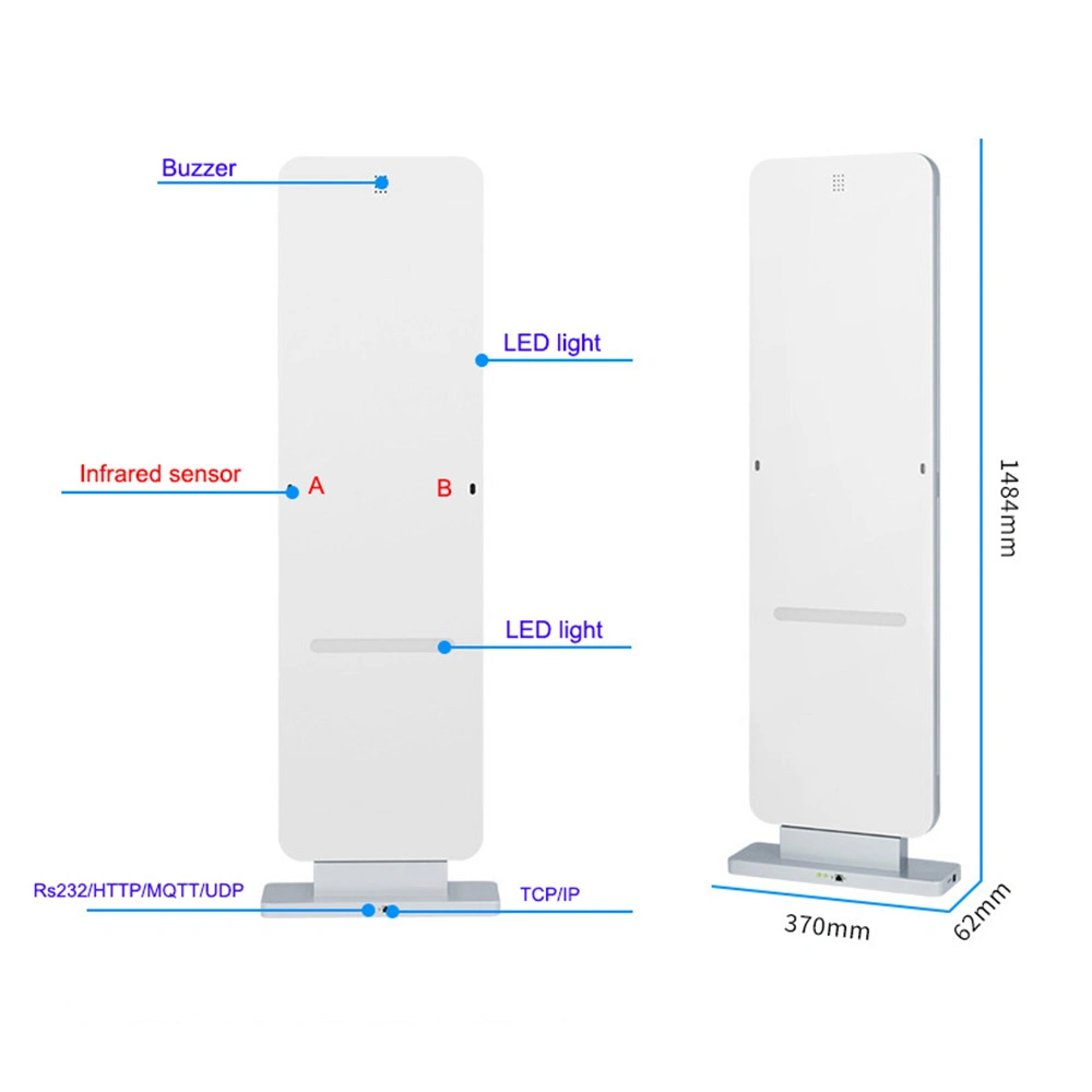 TCP/IP RS232 RS485 Access Control Reader UHF Security Gate Reader