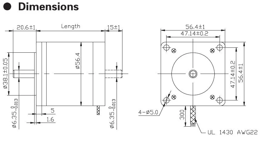 Multiple Use Electrical Hybrid Stepper Motor for CNC Machine