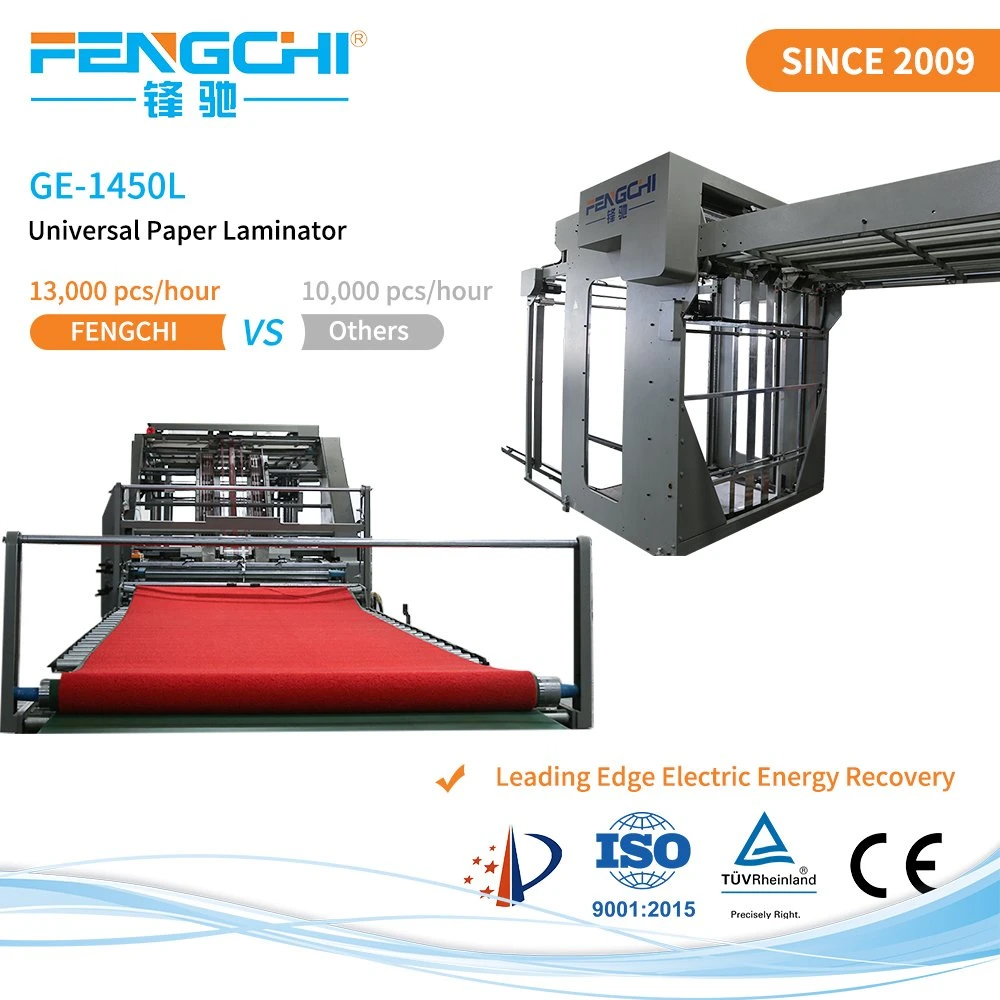 Patented Kinetic Energy Recovery High-Speed Automatic Paper Flute Laminating Machine for Cardboard Papermounting