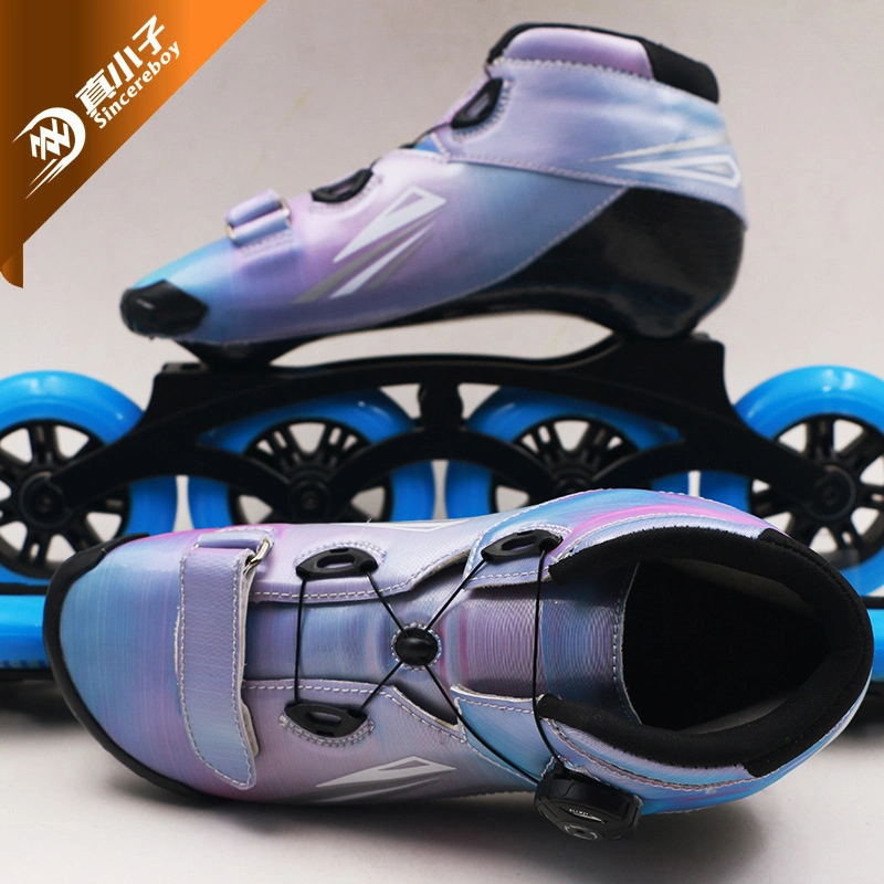 Individuelle Ice Retractable Inline &amp; Roller Skate Schuhe für Kinder Jungen Mädchen Erwachsene Männer 4 Rad Geschwindigkeit Stelzen Kick Sneaker Typen