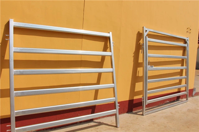 Galvanized Cattle Yards Panel with Gate