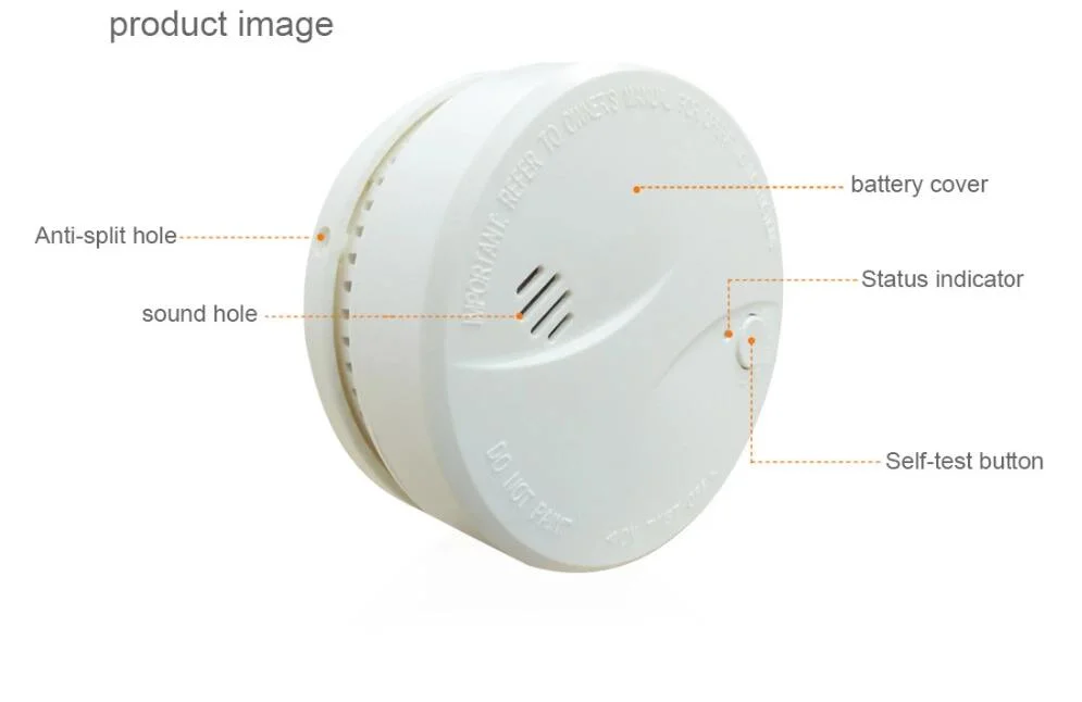 Wholesale/Suppliers Factory Price Fire Smoke Detecting Alarm for Home Kitchen with 10 Years Life