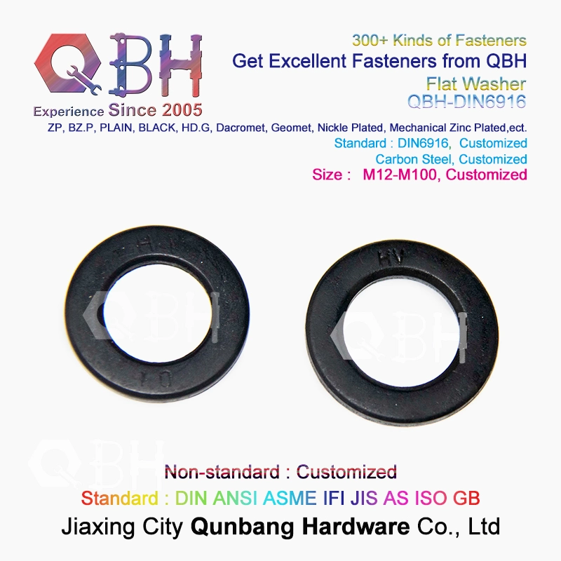 Qbh DIN125 DIN436 F436/F436m DIN6916 DIN9021 Flat Gasket Washer