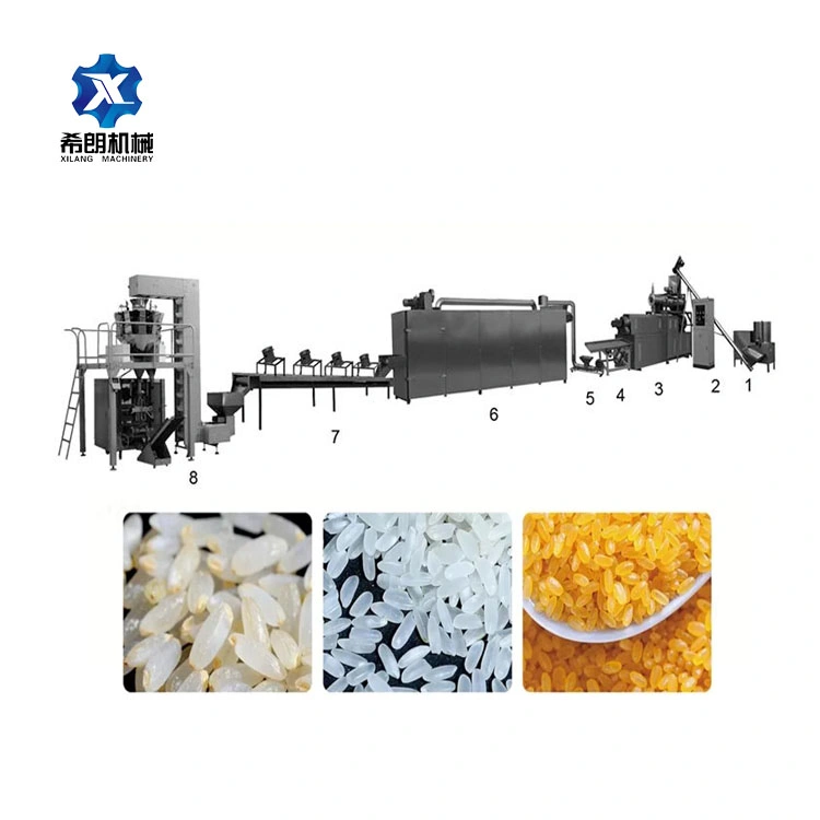 Double Screw Extruder Low Price Artificial Nutrition Rice Machine Processing Line